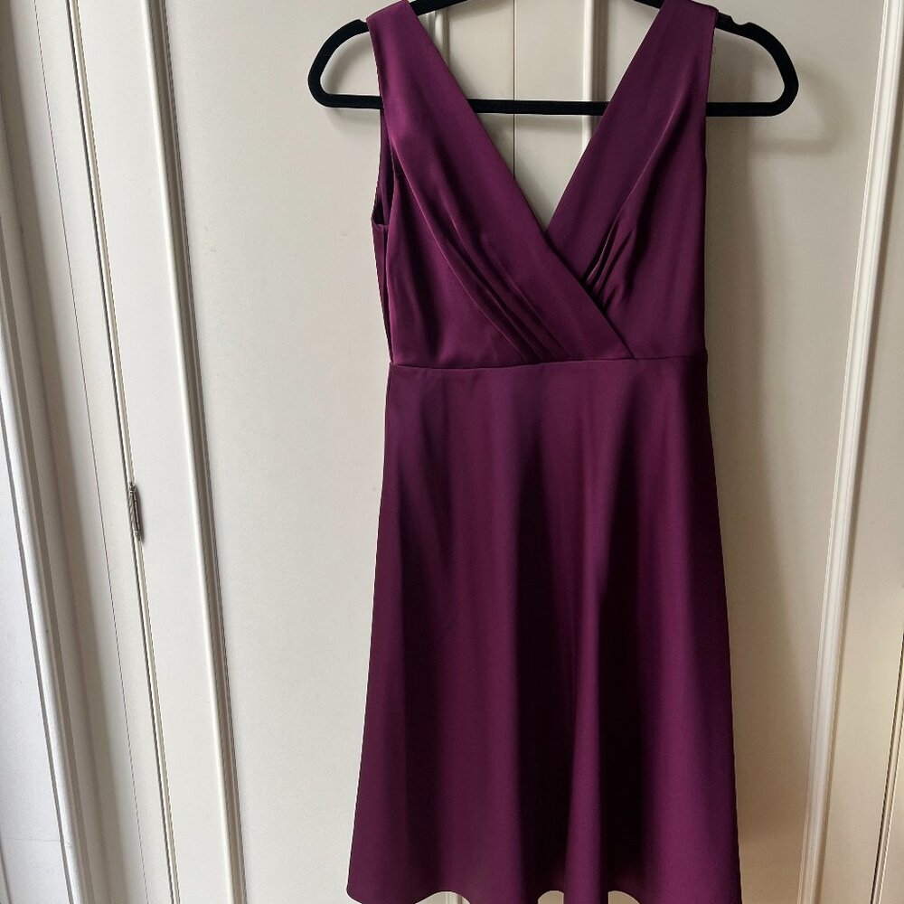 J. Crew Gently used Burgundy / wine colored Prom bridesmaid dress size 4 petite